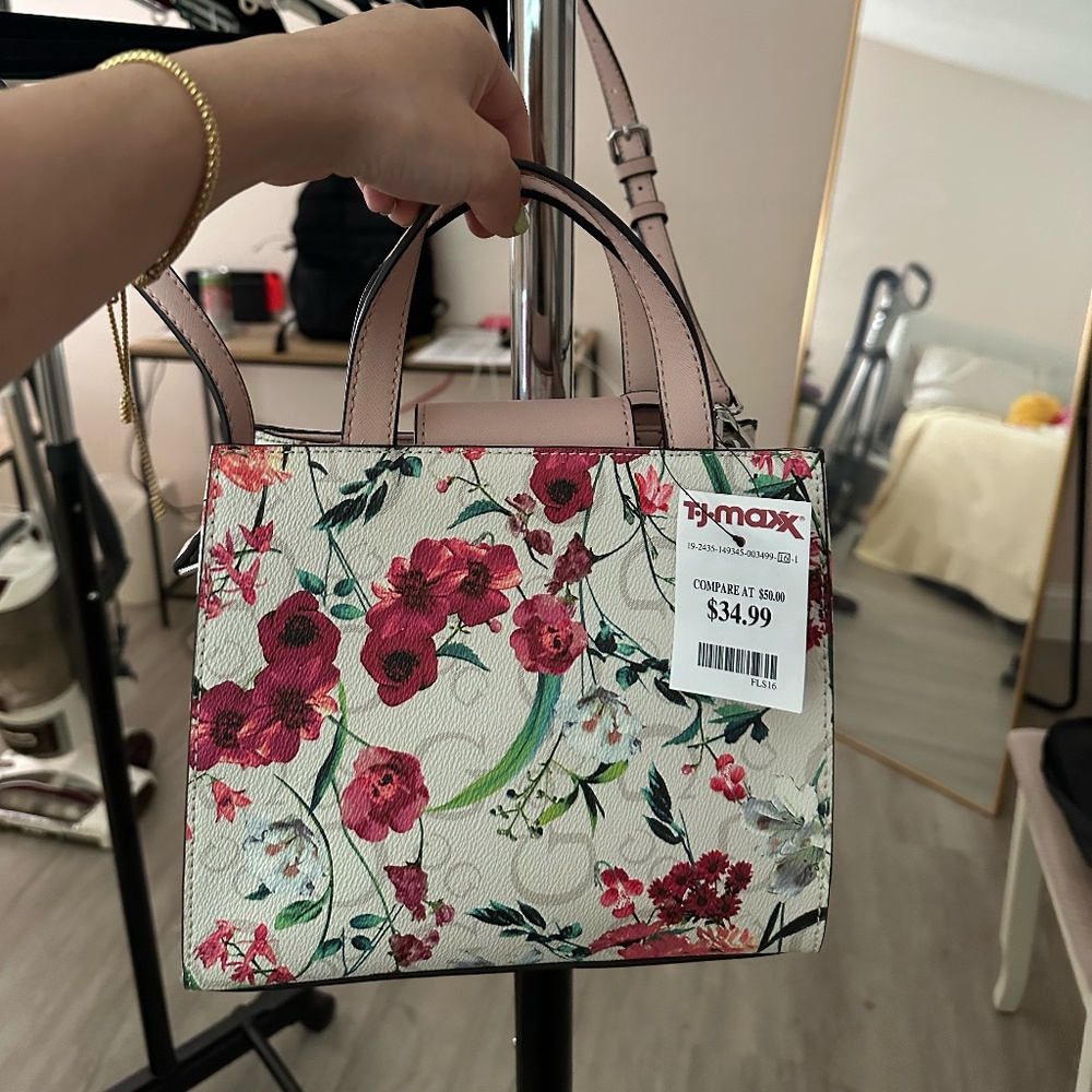 Floral tote bag